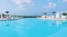 Beachfront studio apartment in new complex with wellness center