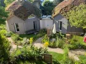 Traditional house, new construction type eco dome