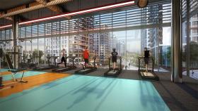High floor 3+1 apartment for sale in a prestigious complex with a view