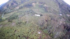 The 71 ha farm with waterfalls that originate in the mountains