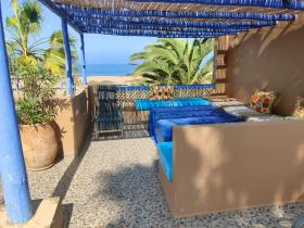 House 80 m from the sandy beach with 180 degree sea views