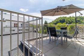 Furnished two-room apartment with large terrace