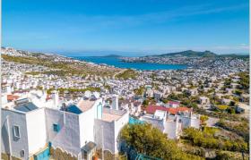 Multi-tiered villa with breathtaking vistas of the Aegean sea and mountains