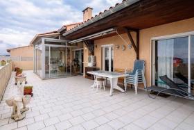 Big house with gardens in 1st line with sea view in Leucate Plage