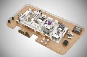 Luxury apartment near Cala Rossa