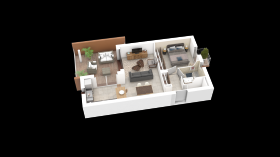 Le Parc Sainte-Lucie - appartment in mixed residence composed of villas T3 and T4